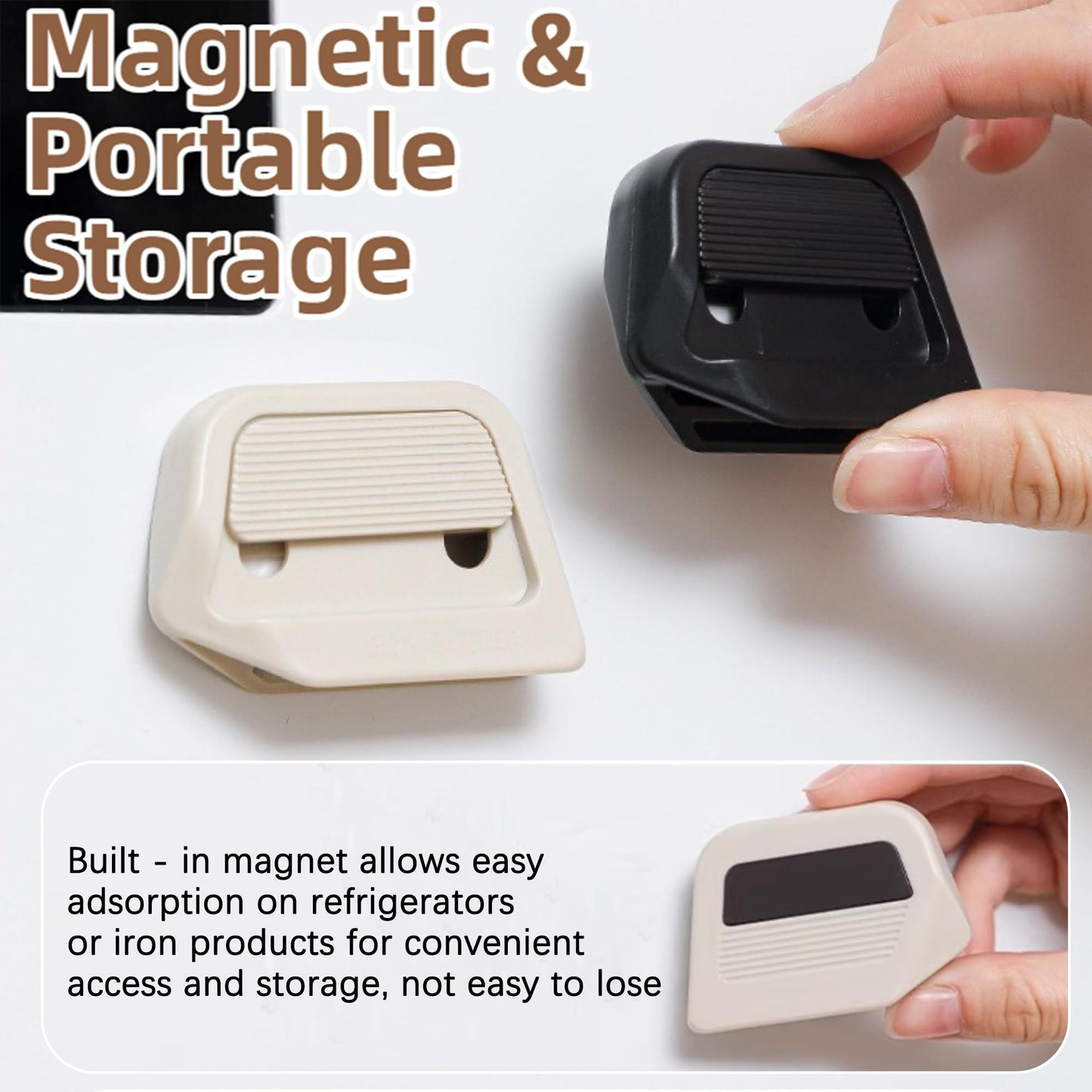 2025 New Portable Ceramic Unboxing Knife, Mini Magnetic Carton and Package Opener Box Cutter，Retractable Utility Knife Ceramic Blades with Lanyard Hole (White 2Pcs)