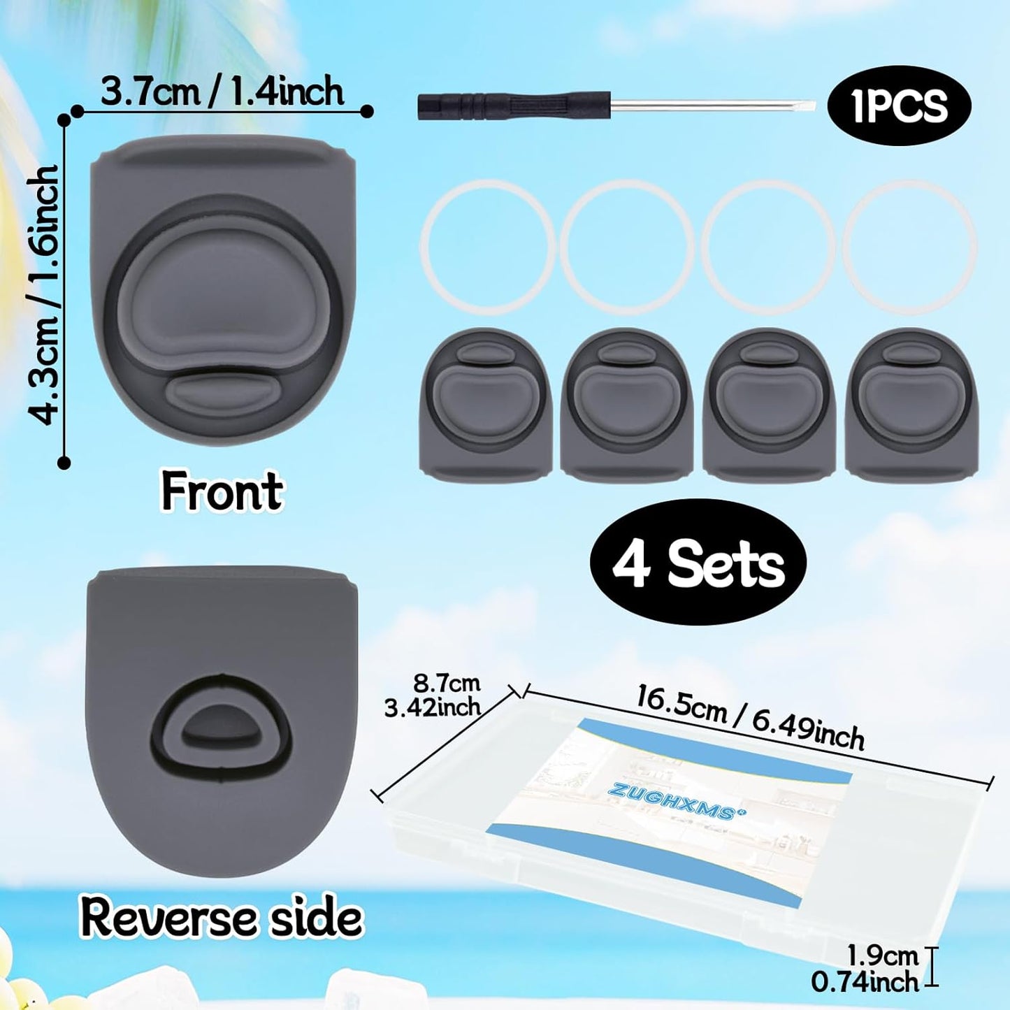 Owala Replacement Rubber Stopper & O-Ring Gasket - Compatible with 24oz & 32oz Water Bottles