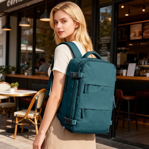 Coofay Travel Backpack - Airline Approved Waterproof Carry-On Bag for Men & Women | Casual Daypack