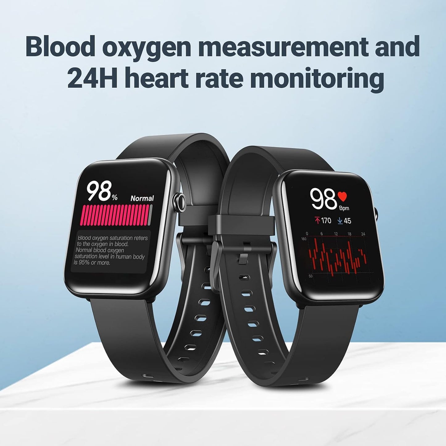 Ticwatch GTH Smartwatch - 24H Skin Temperature & Blood Oxygen Monitoring | 5ATM Water Resistant, 10-Day Battery Life