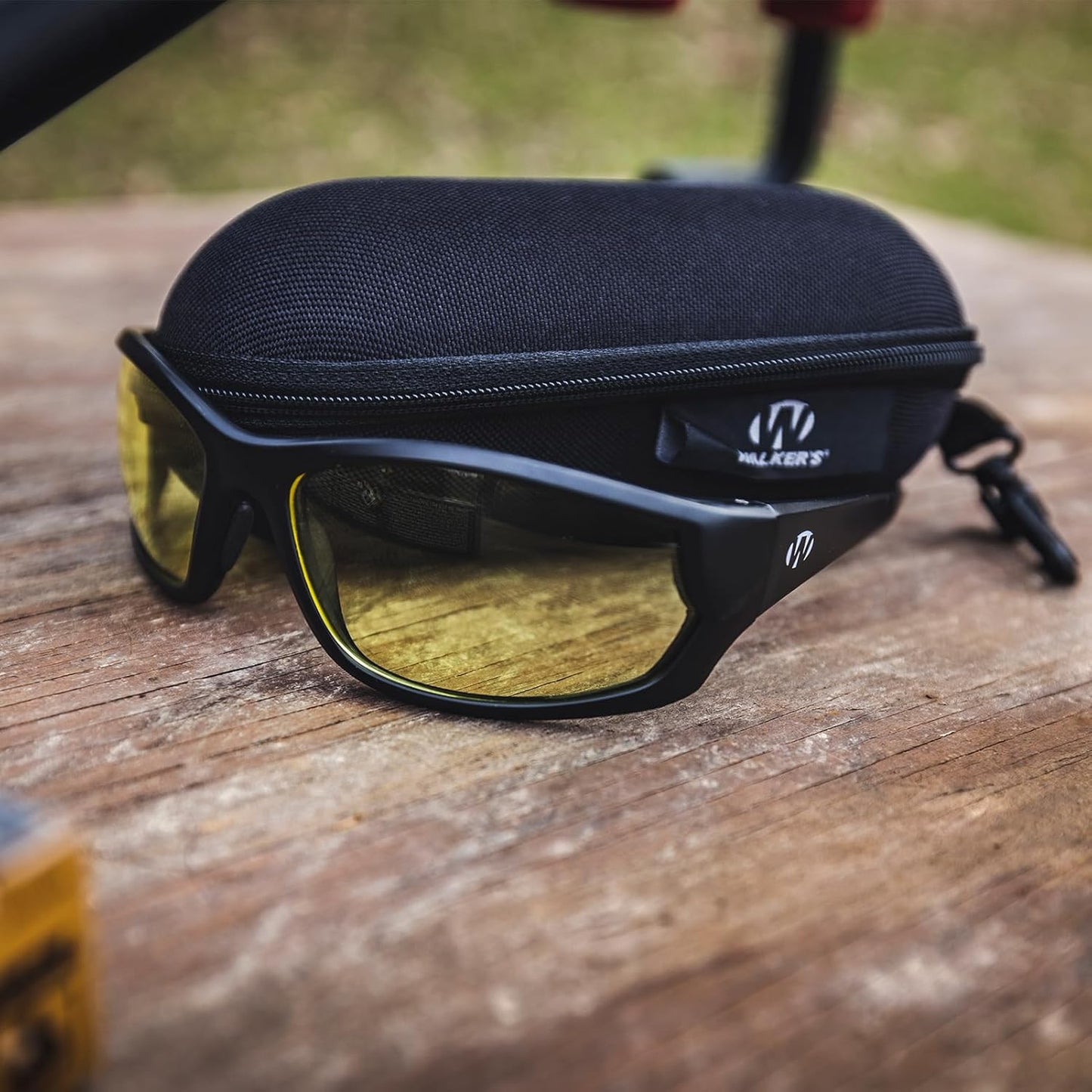 Walker’s IKON Carbine Shooting Glasses - Impact-Resistant, Non-Slip Design with Lens Cloth & Case