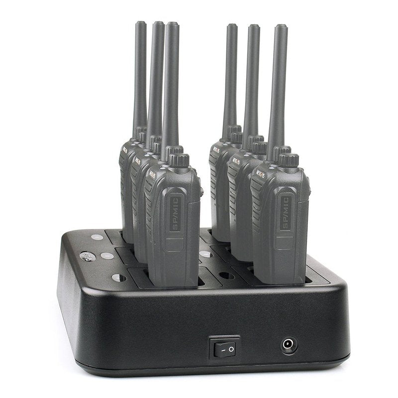 Retevis RT27 RT27V Walkie Talkies Charging Base, Six-Way Charger Station (Not for RT22), Multi Unit Rapid Gang Charger, Compatible with Retevis RT27 RT27V 2 Way Radios (1 Pack)