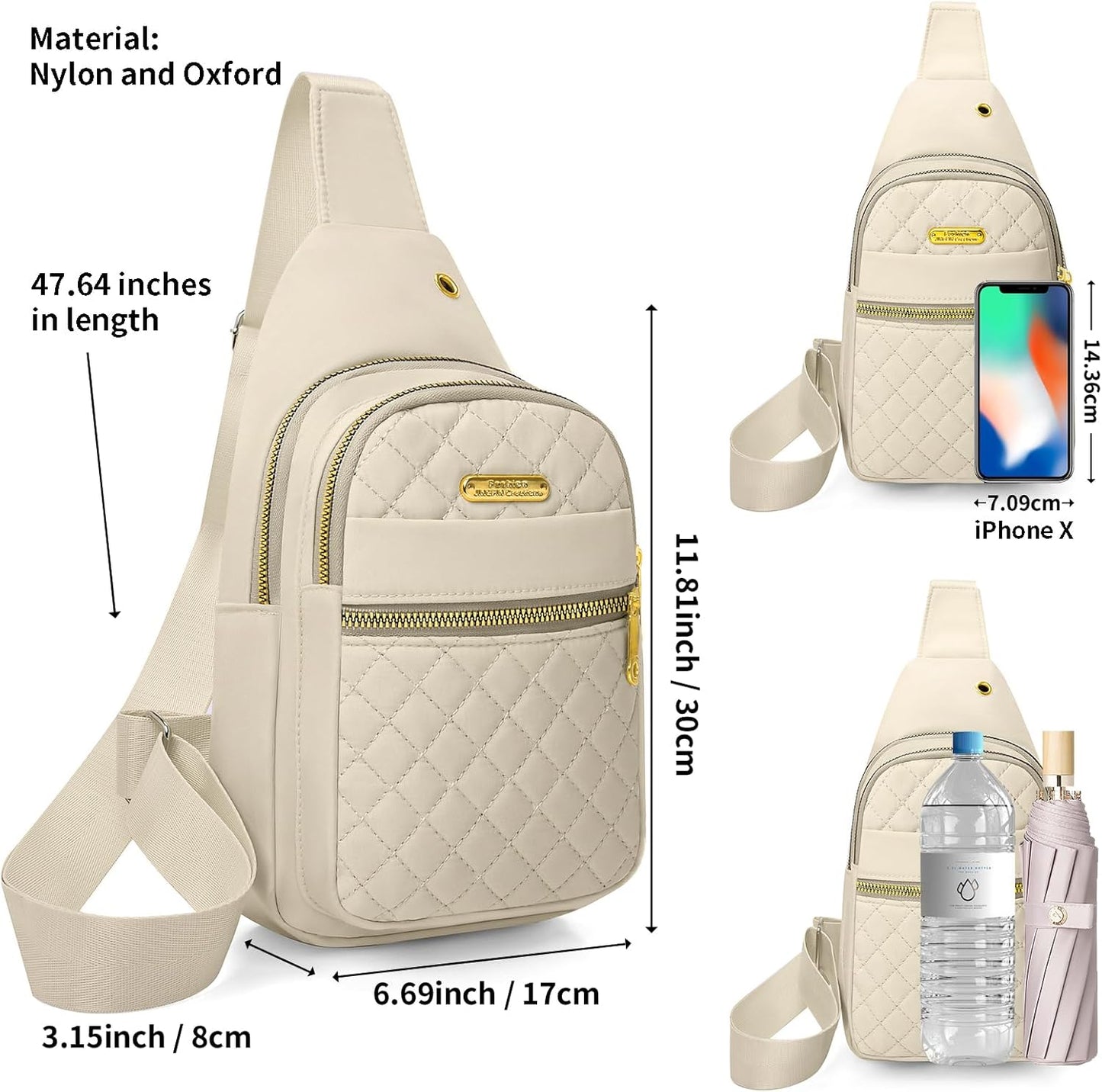 Skiennix Small Sling Bag - Casual Crossbody Backpack for Women & Men | Compact Design, Versatile Use