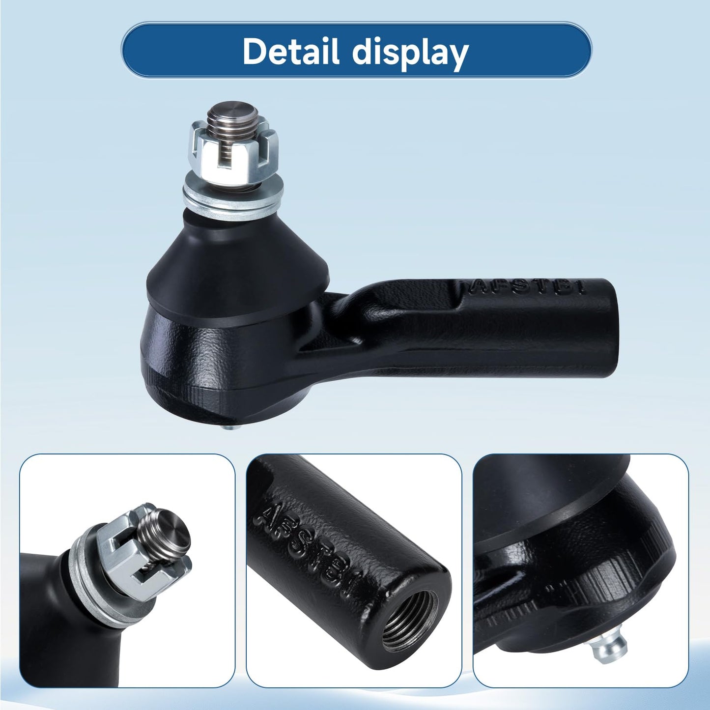 Mixopoly Golf Cart Steering Rack Ball Joint and Outer Rod End Direct Fit for EZGO TXT G&E Golf Carts 2001-UP (Except RXV) Replace OEM 70695-G01 70695G01