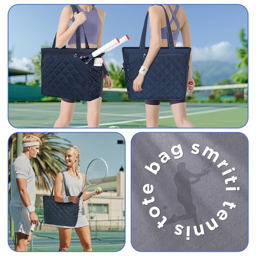Homlume Womens Tennis Bag with Shoe Compartment, Convertible Strap and Hidden Fence Hook – Stylish Tennis Racket Bags for Women and Practical Tennis Bags for Women