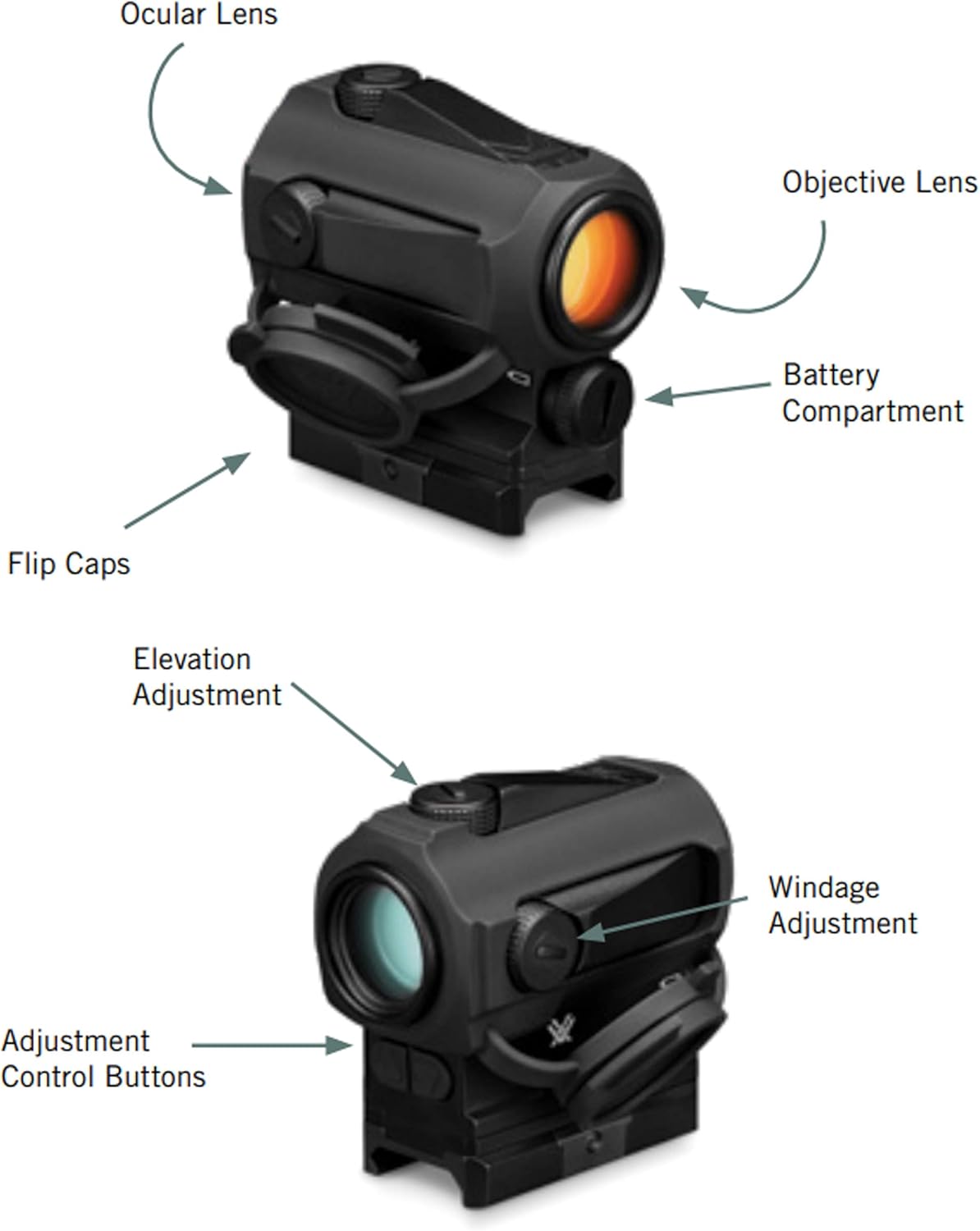 Vortex Optics SPARC II Red Dot Sight - Compact, Lightweight Design for Quick Target Acquisition