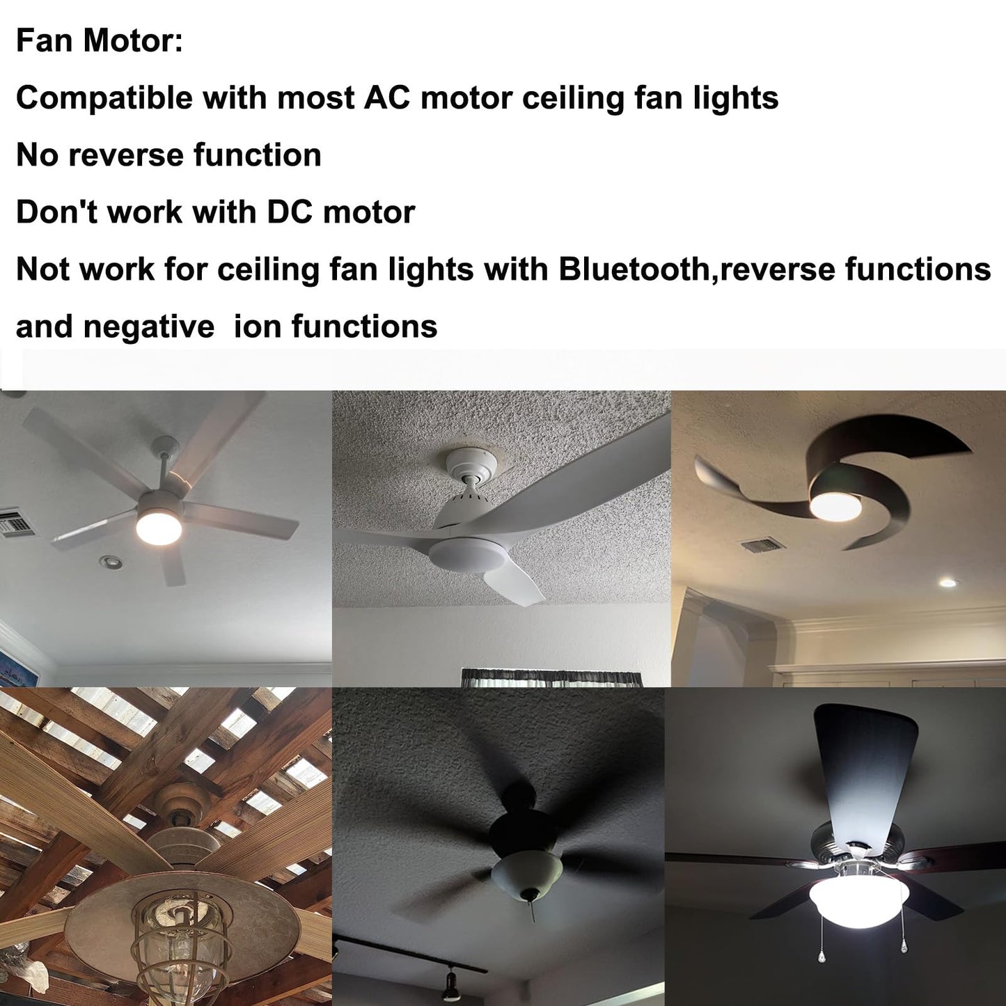 Ceiling Fan Remote Control Kit,Universal Fan Speed,Light & Timing 3 in 1 Wireless Remote Control for Ceiling Fan Light, Fit for Honeywell Westinghouse Hunter and More