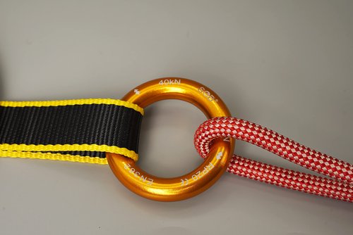 SOB Aluminum Rappel Ring Climbing Ring 40KN/22KN Pack of 2 for Rock Climbing Arborist Rescue Connection Point
