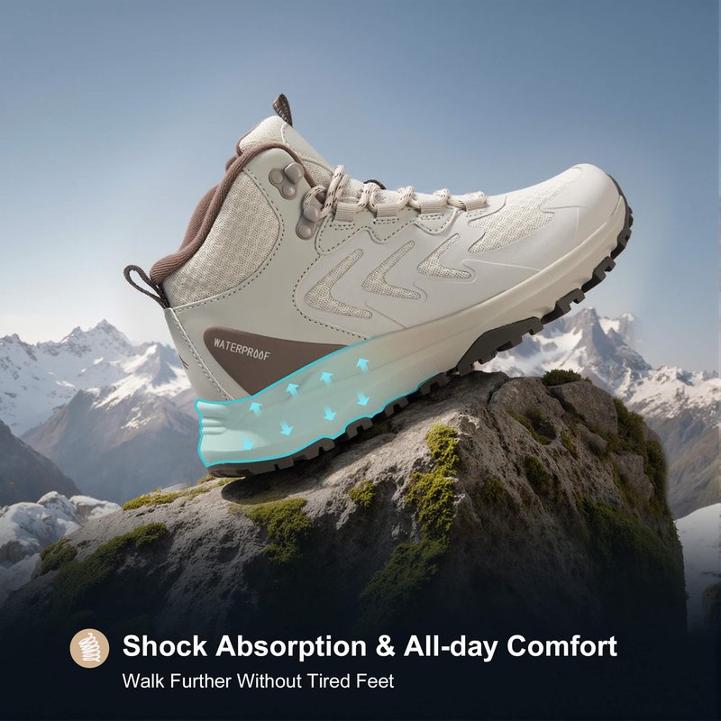 Women’s Waterproof Hiking Boots Lightweight Comfortable Trail Walking Outdoor Boots