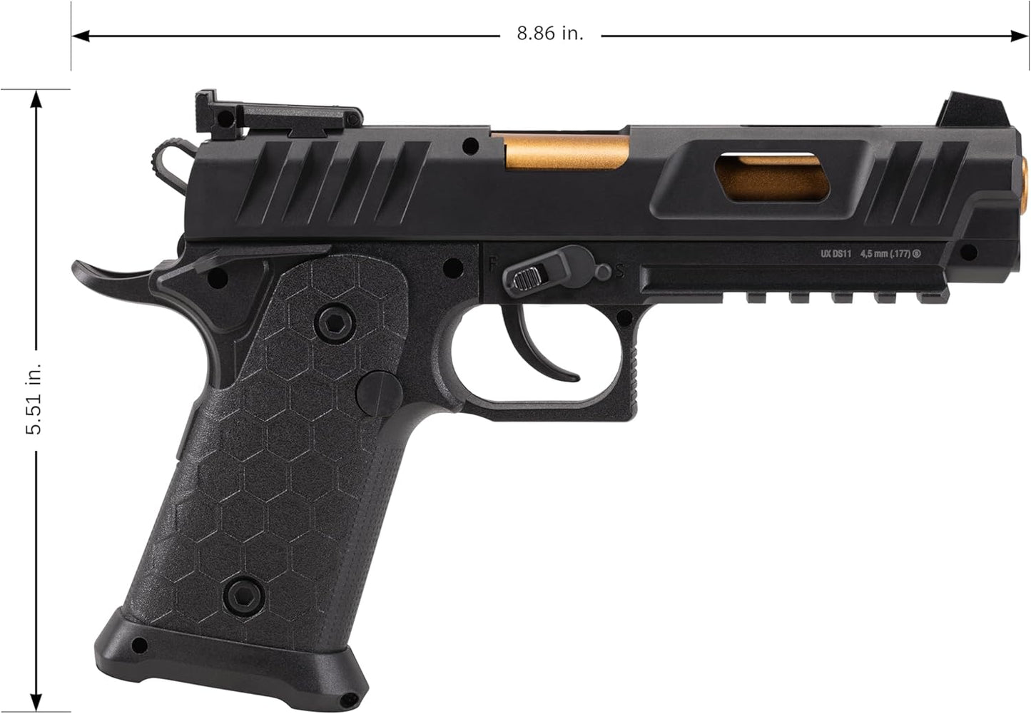 Umarex DS11 .177 Caliber BB Gun - High Precision Air Pistol for Target Shooting