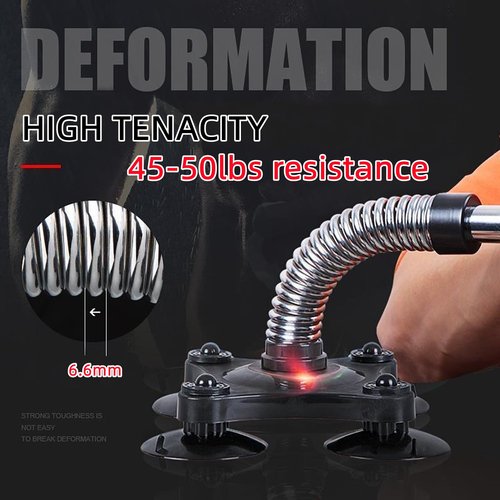 YoeDirect Arm Wrestling Training Equipment 45~50lbs Forearm Trainer Grips Wrist Exerciser Muscle Developer Strength Home Fitness for Professional & non-professional - Black
