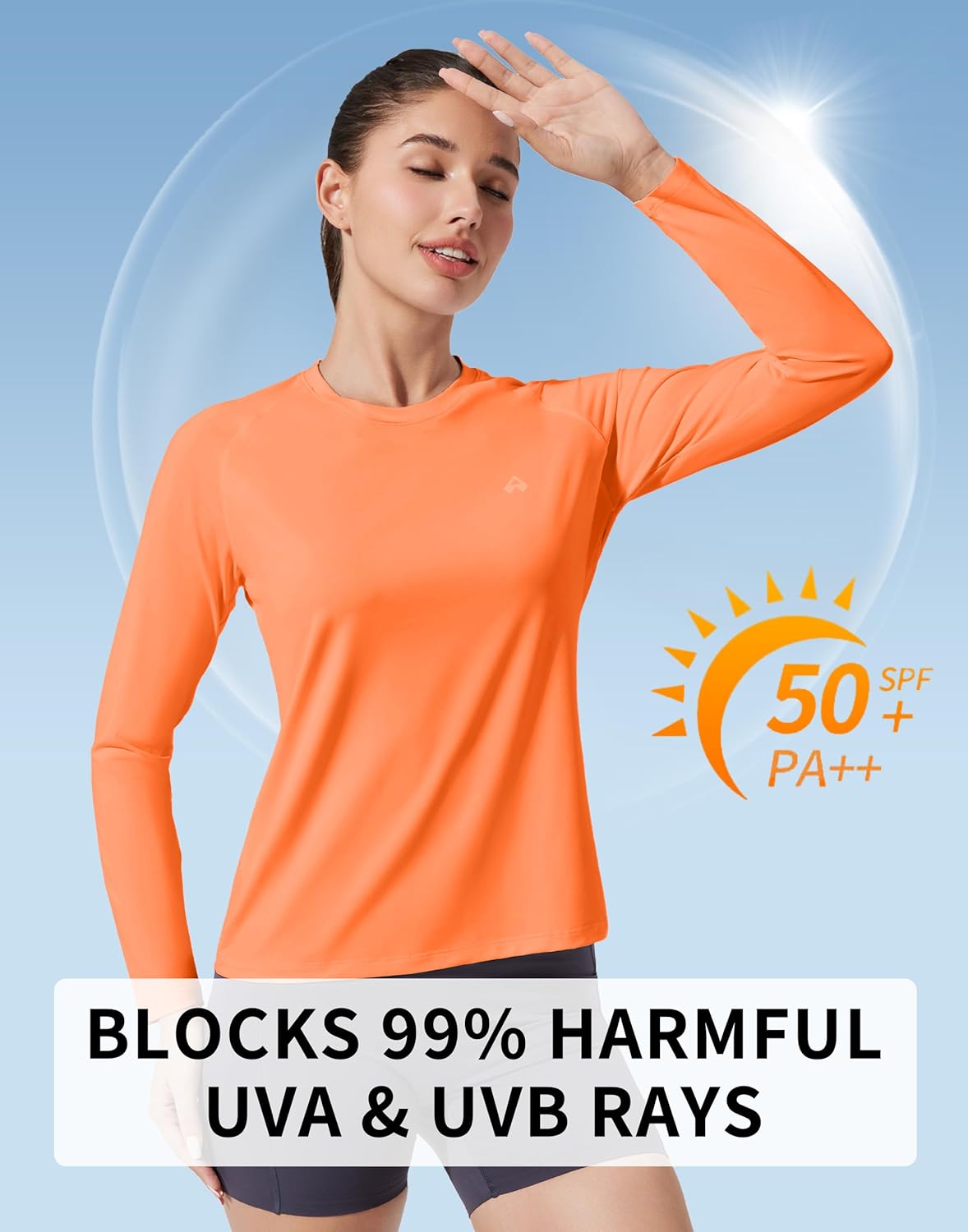 Pioneer Camp Rash Guard for Women - UPF 50+ Sun Protection Long Sleeve Workout Top | Quick Dry