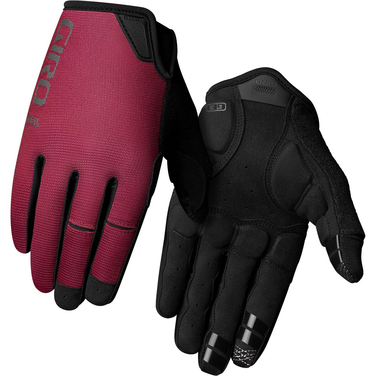 Giro DND Gel Adult Mountain Cycling Gloves - Ox Red (2024), Small