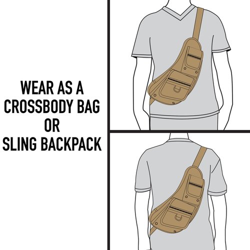 Rothco 24984: Crossbody Canvas Sling Bag