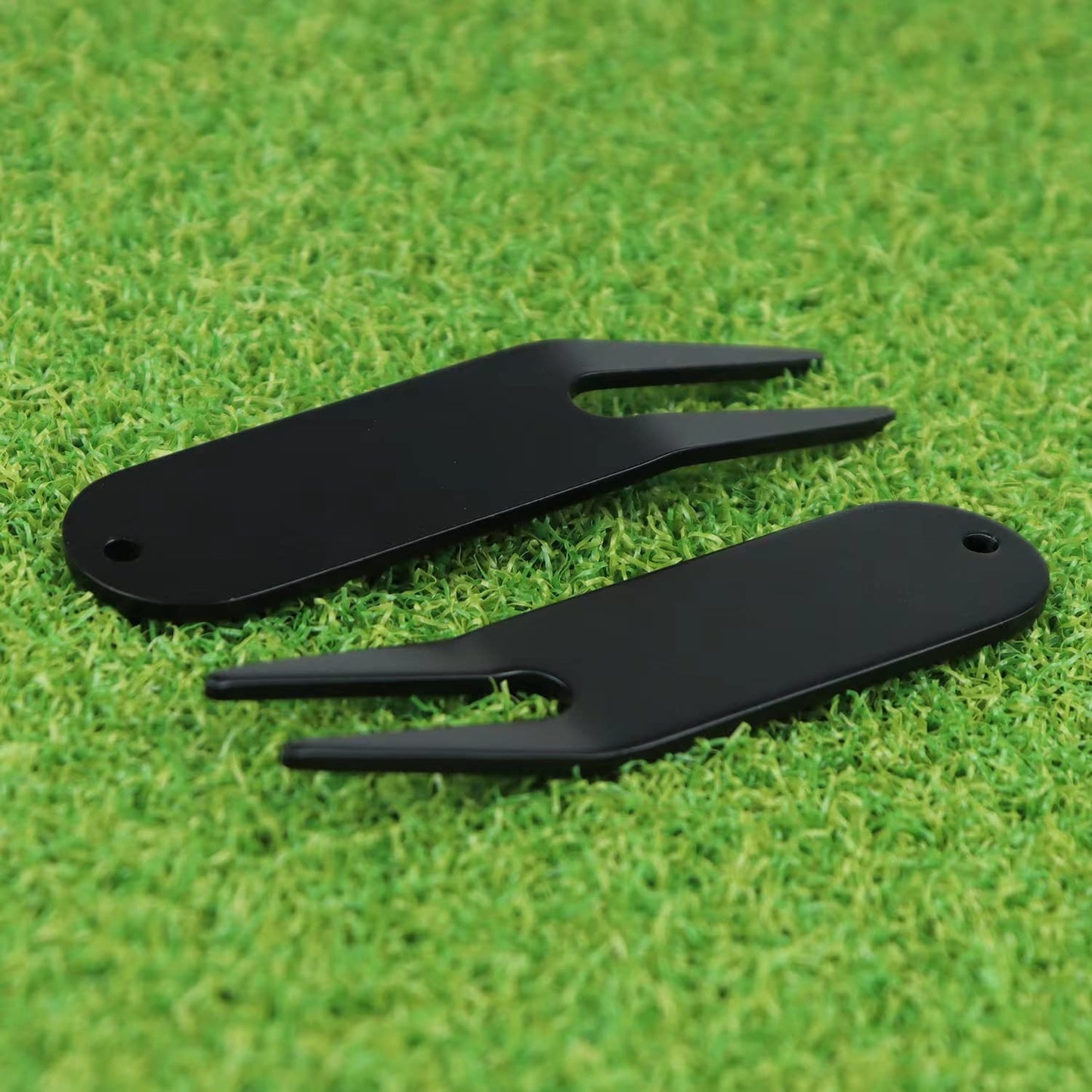 Leewoth 6Pcs Metal Bending Golf Divot Repair Tool, Golf Repair Tool, Golf Accessories, Lightweight and Sturdy (Black and Bronze)