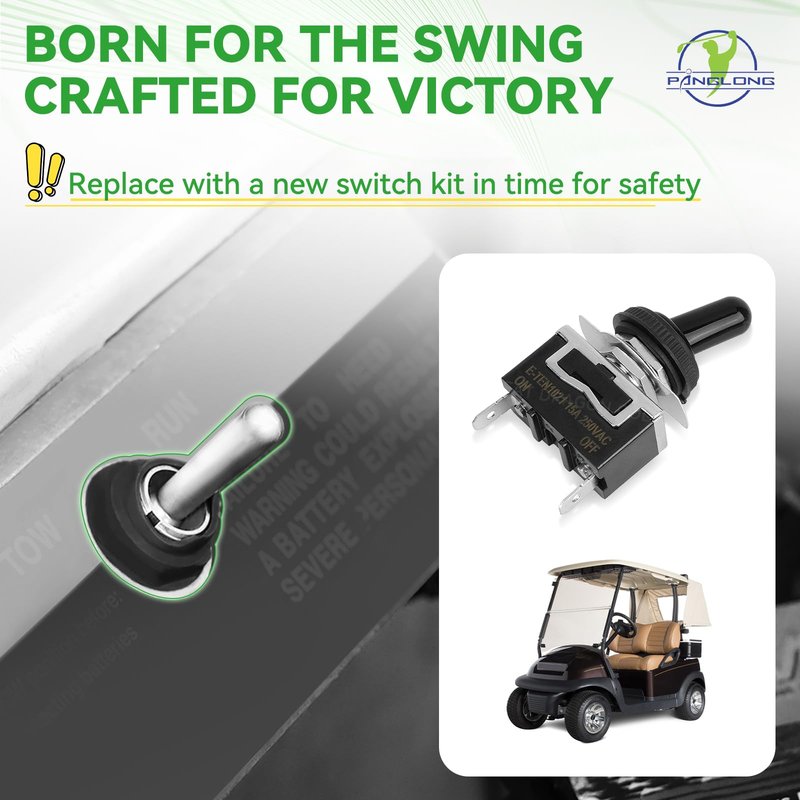 Panglong Club Car Precedent Tow Run Switch, Electric Precedent Tow/Run Switch Suitable for 2004-Newer Club Car Precedent Electric Models, OEM#102511101