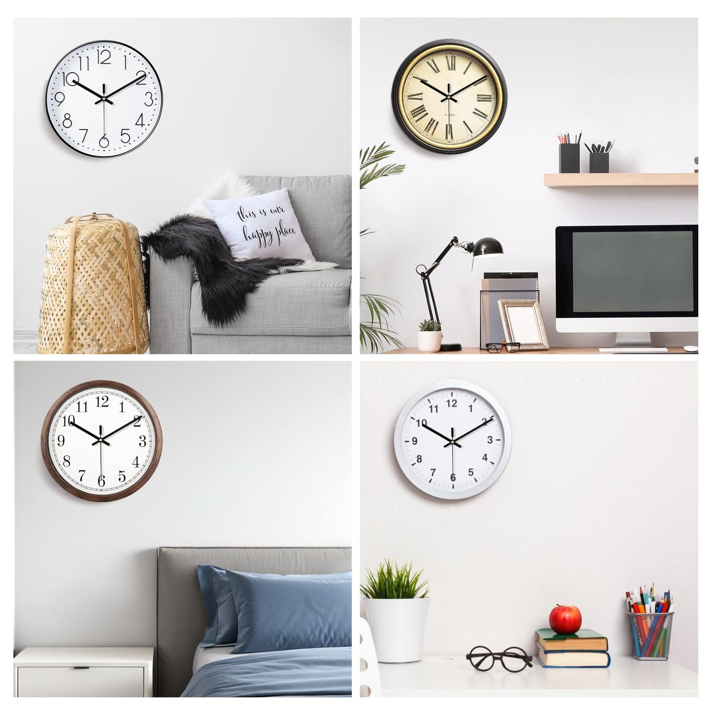 Long Shaft Clock Movement for Wall Quartz Clock Mechanism Replacement Kit with 2 Pairs of Hands Clock DIY Repair Parts Motor Replacemen Shaft Length 20 mm(4/5 Inch)