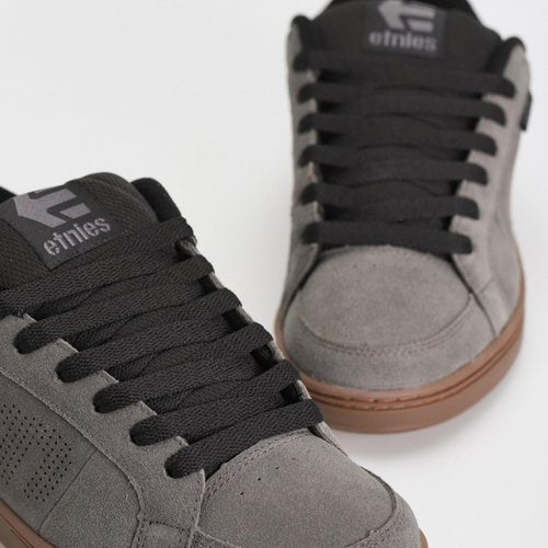 Etnies Kingpin - Classic Skate Heritage Fashion Style with on-Trend Puffy Look, Reinforced Cupsole - Grey/Black/Gum - 10.5
