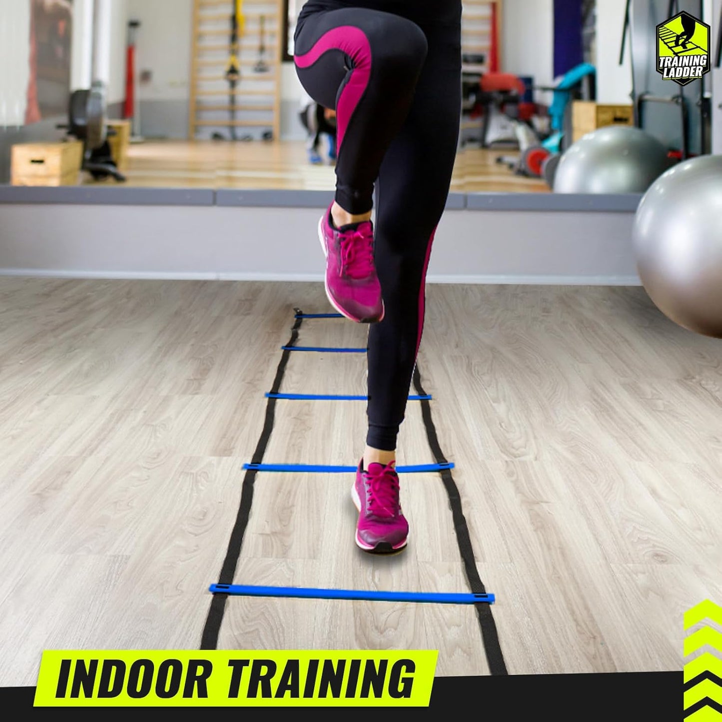 Teenitor Agility Ladder - Speed Training Equipment for Soccer & Football | 13 Rungs, 23 Feet with Carry Bag