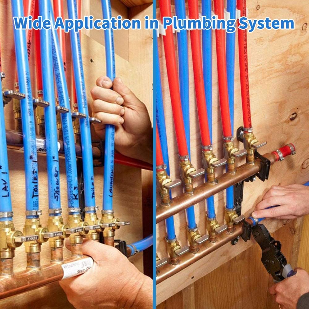 25PCS 1 Inch PEX Cinch Clamp Rings, 304 Stainless Steel PEX Fitting Clamps Pinch Clamps Ring Crimp Rings for PEX Tubing Pipe Fitting Connections (Silver-1inch(25PCS))