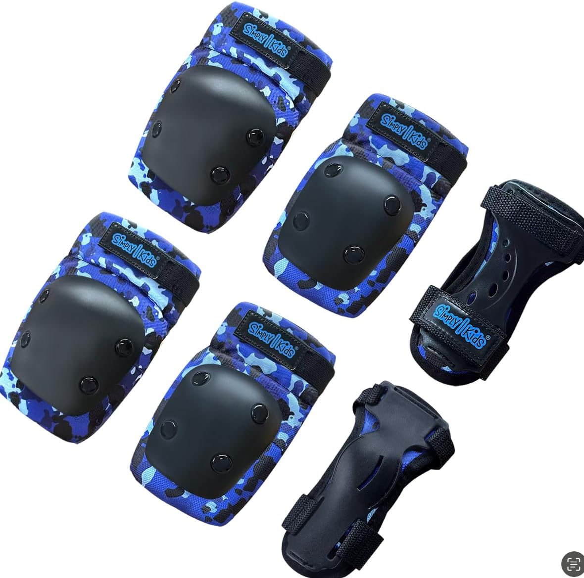 Simply Kids Protective Gear Set - Knee & Elbow Pads with Wrist Guards | CPSIA Certified for Safety