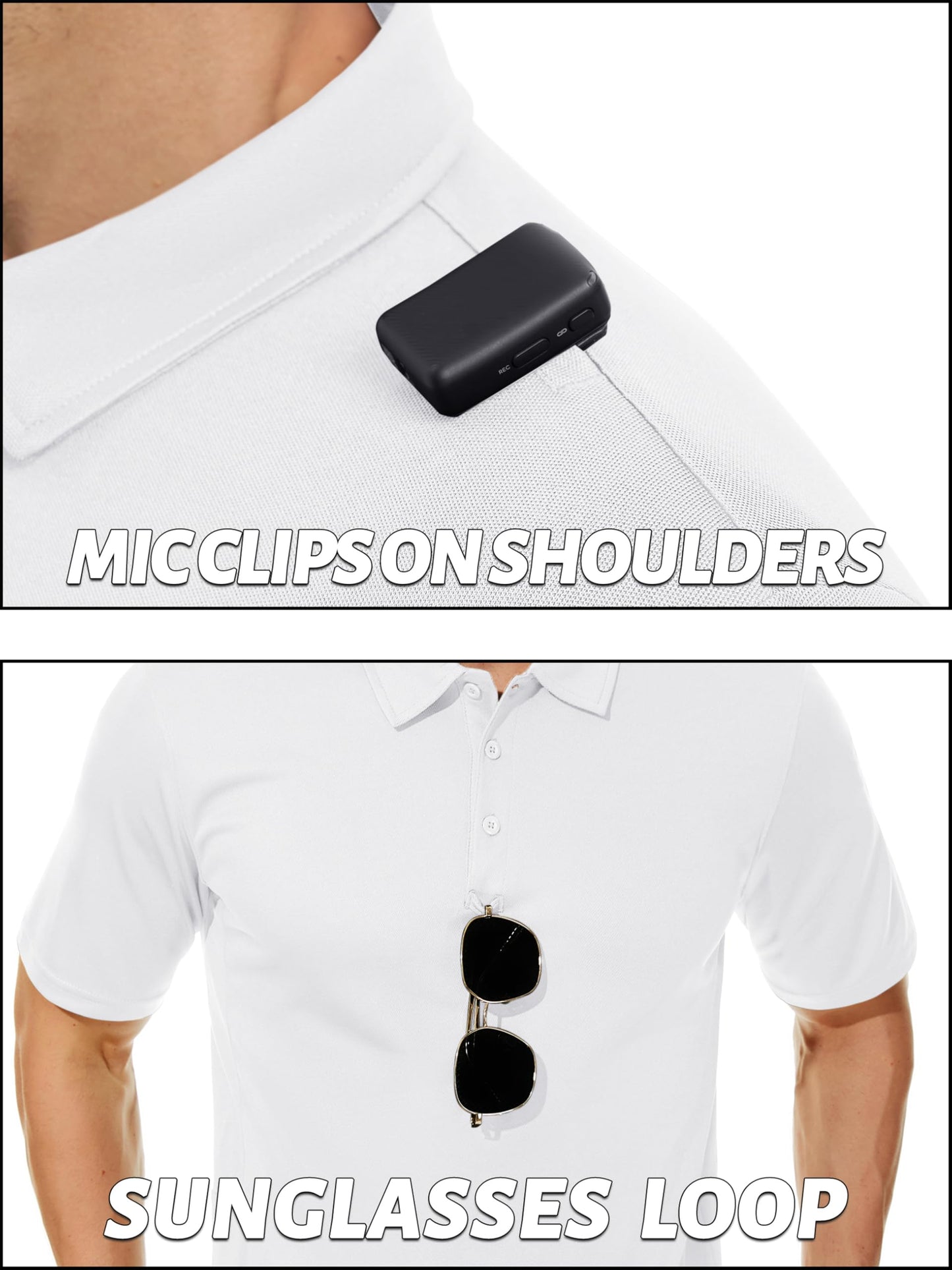 TACVASEN Polo Shirts for Men Dry Fit Short Sleeve Performance Collared Shirt Light UPF 50+ Tactical Work Golf Polos White, XL