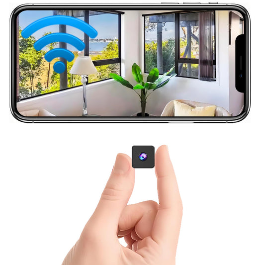 Mini Wireless Security Camera, 1080P HD Small Magnetic Home WiFi Micro Camera Nanny Cam with Motion Detection, Cloud & SD Storage, Night Vision, Tiny Cameras for Home Pet Baby Office Indoor Outdoor