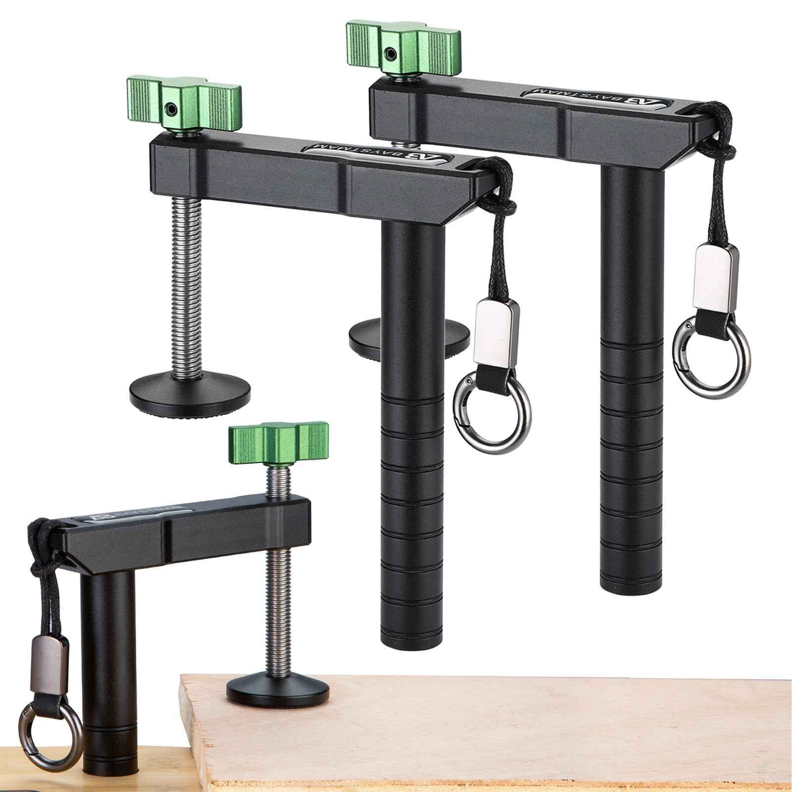 2 Pack Bench Dog Clamps 3/4"（19mm) Heavy Duty Use Dog Hole Clamp Holdfast and Sturdy Tool clamps for woodworking Workbench Hand Tools