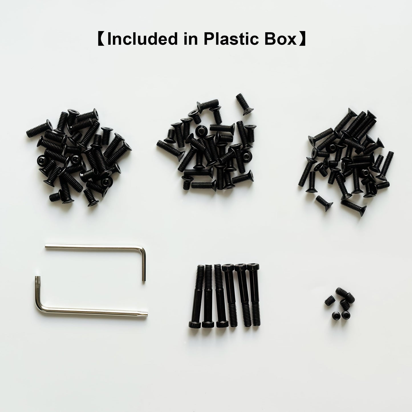 KEMIFON Red Dot Sight Screw Kit M3/M3.5/M4 Torx Anti-Stripping and M4 Hex Screws, 6 Pcs Each Spec, Carbon Steel
