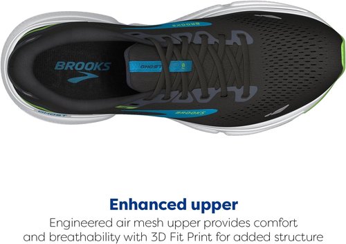 Brooks Men's Ghost 15 Running Shoe - Comfortable Support for All-Day Performance | Medium Size