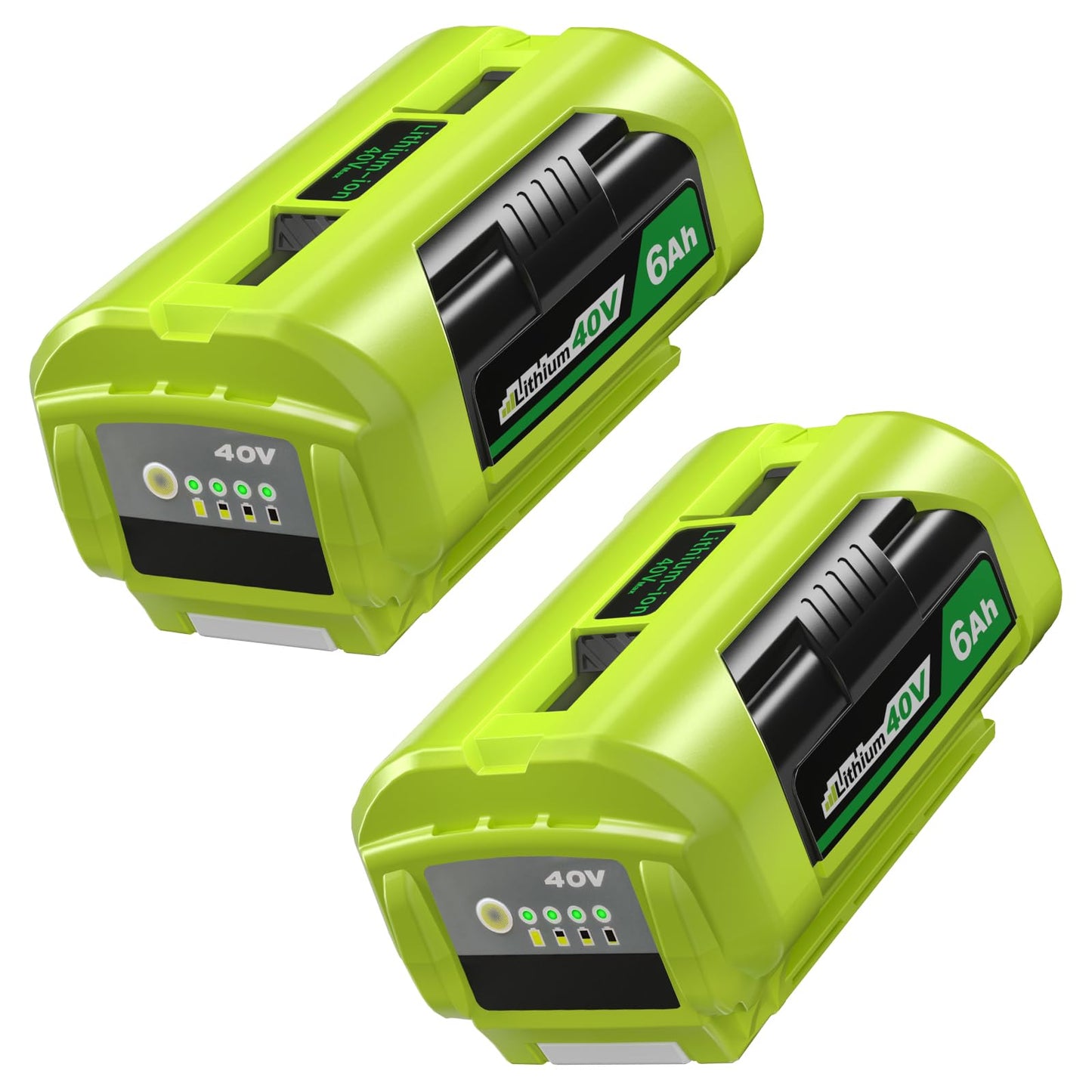 2 Pack OP4060 6.0Ah Battery Compatible with Ryobi 40V Lithium Ion Battery