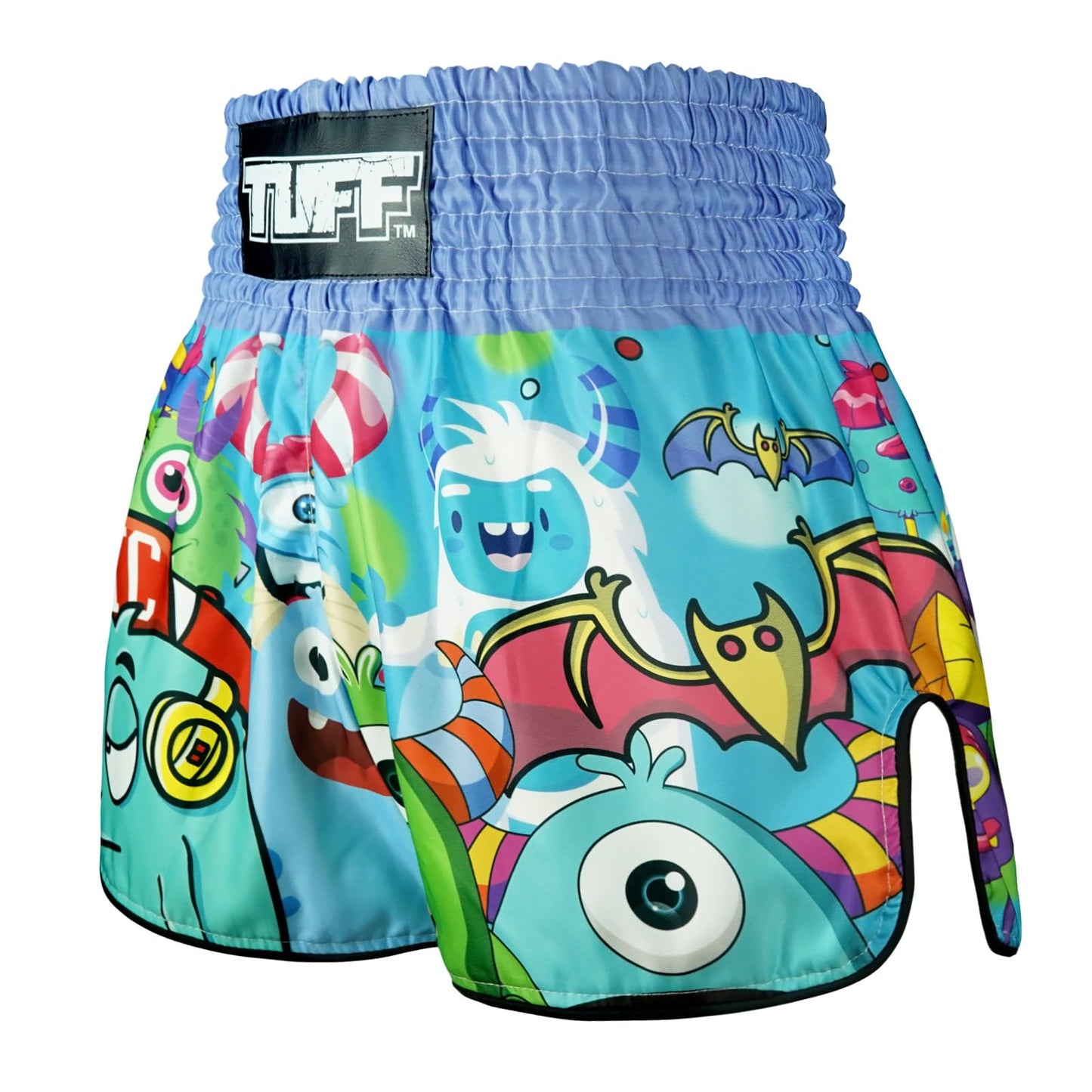 Tuff Sport Muay Thai Boxing Shorts Retro Styles Classic Slim Cut MMA Kickboxing Workout Set Clothing Training (TUF-RMS104-MTC, S)