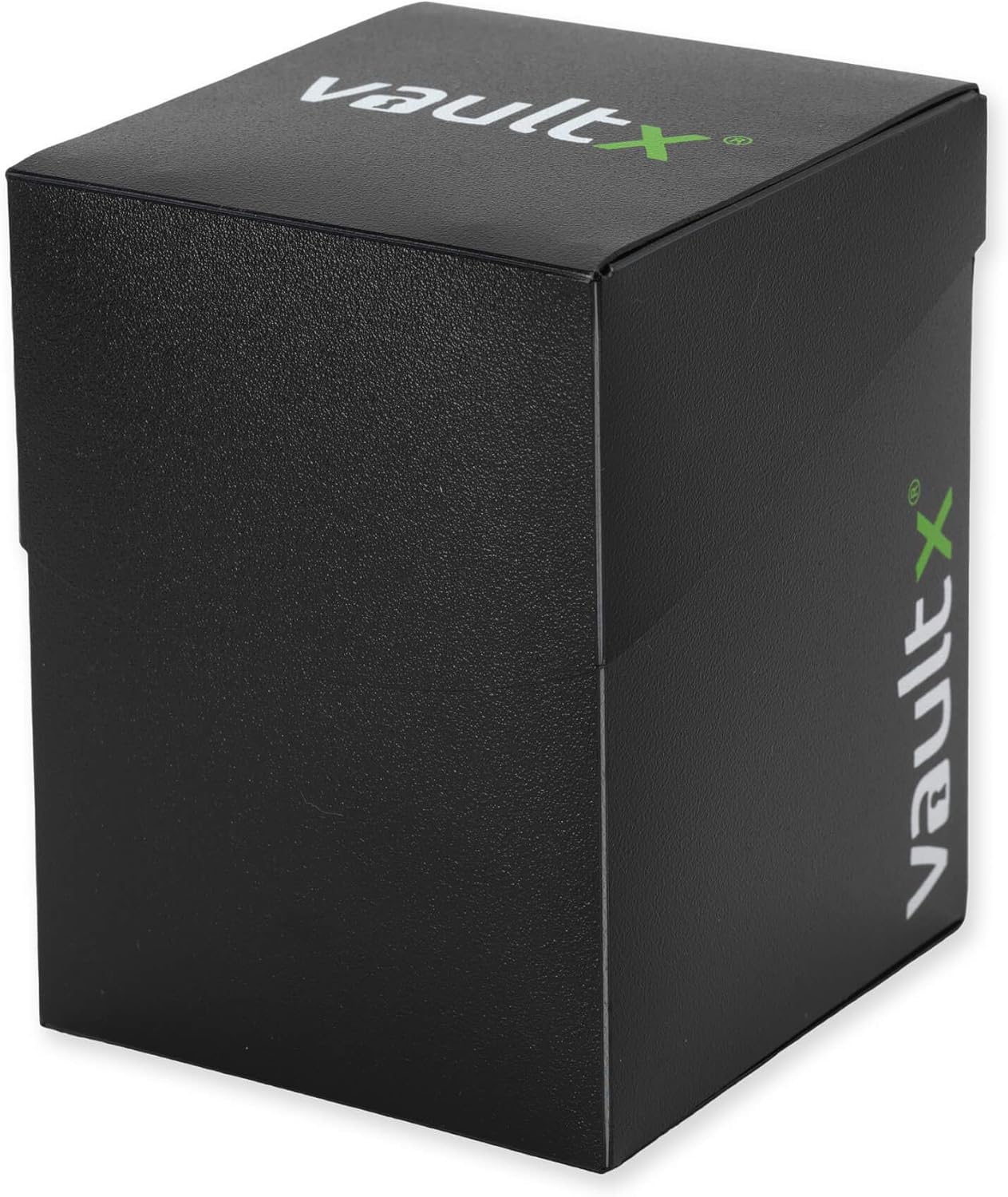 Vault X Trading Card Deck Box - Large Standard Holder for 100+ Sleeved Cards | Includes 150 Black Sleeves
