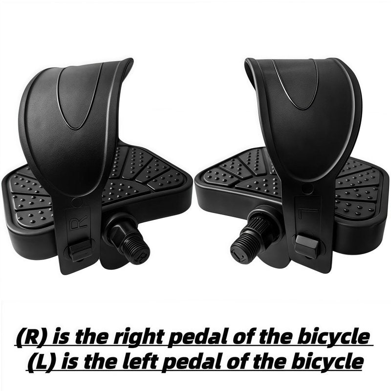 YBEKI Pro-Grade Exercise Bike Pedals - 9/16" & 1/2" Spindle, Adjustable Straps | Fits Peloton/Schwinn/Spin Bikes, Anti-Slip, 500lb Capacity (9/16"（14.3mm) Spindles