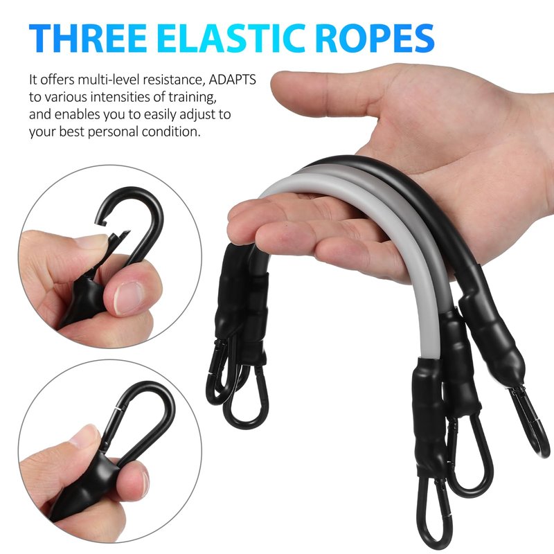 Kisangel Ankle Resistance Bands with Cuffs for Leg Workout Adjustable Ankle Straps for Hip Training and Stability Leg Exercise Bands Resistance for Home Gym Fitness