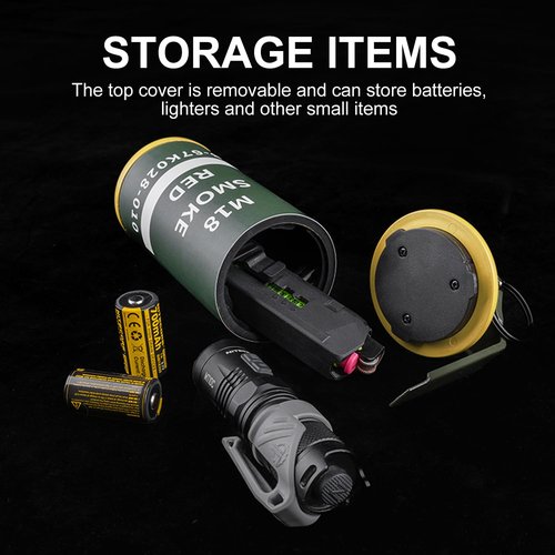 Zhongren Dummy Grenade Toy Model Plastic Grenades CS Airsoft Tactical Gear Accessories for Army Fans Cosplay Movie Props Outdoor (M18)