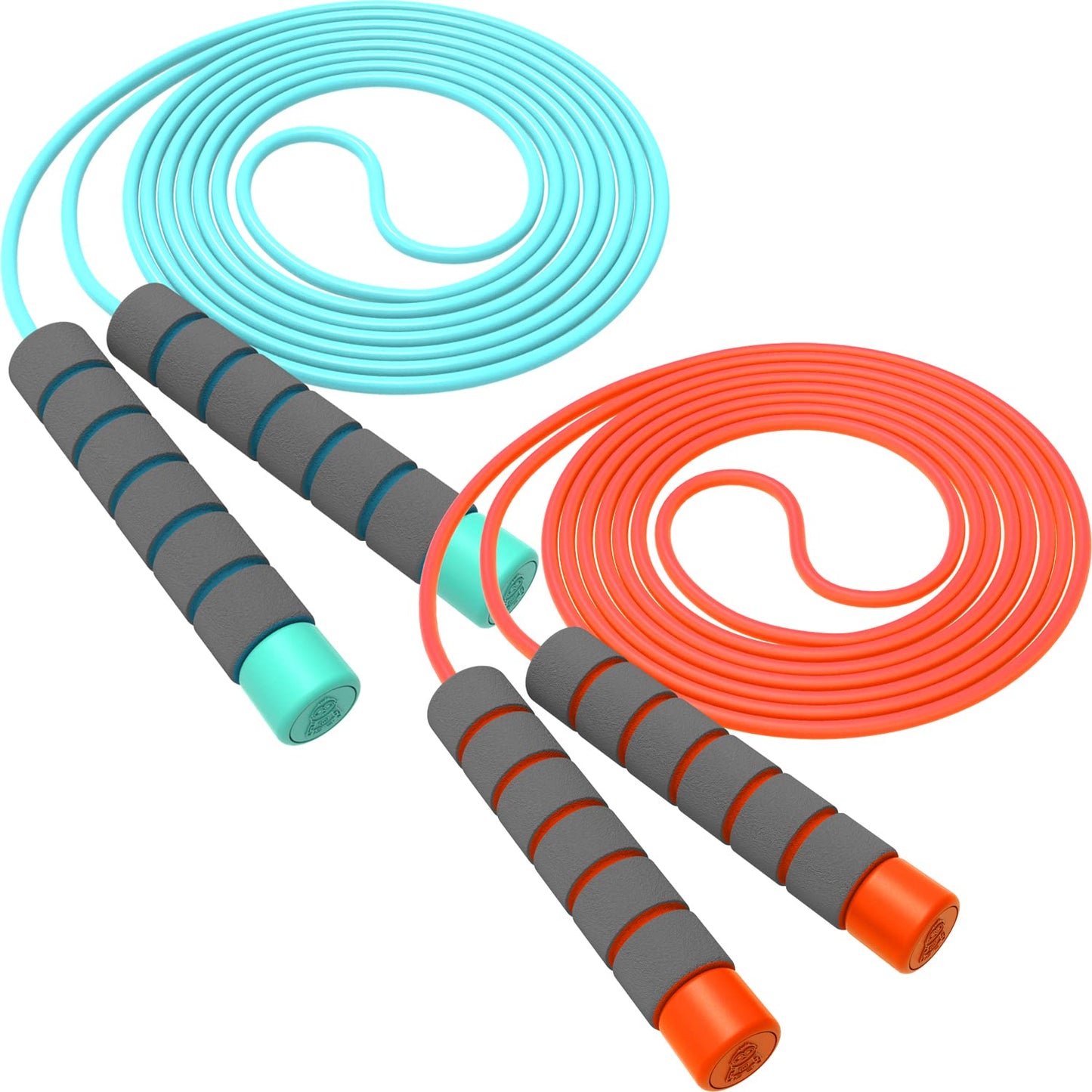 Adjustable Soft Skipping Rope - Kids to Adults, Toddler to Senior, Skin-Friendly Foam Handles, Flexible Exercise - Outdoor, Indoor