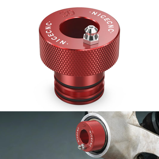 NICECNC Red Aluminum Wheel Bearing Greaser Tool 30MM Compatible with Can Am Outlander 1000 2012-2015, Renegade 1000 2012-2015