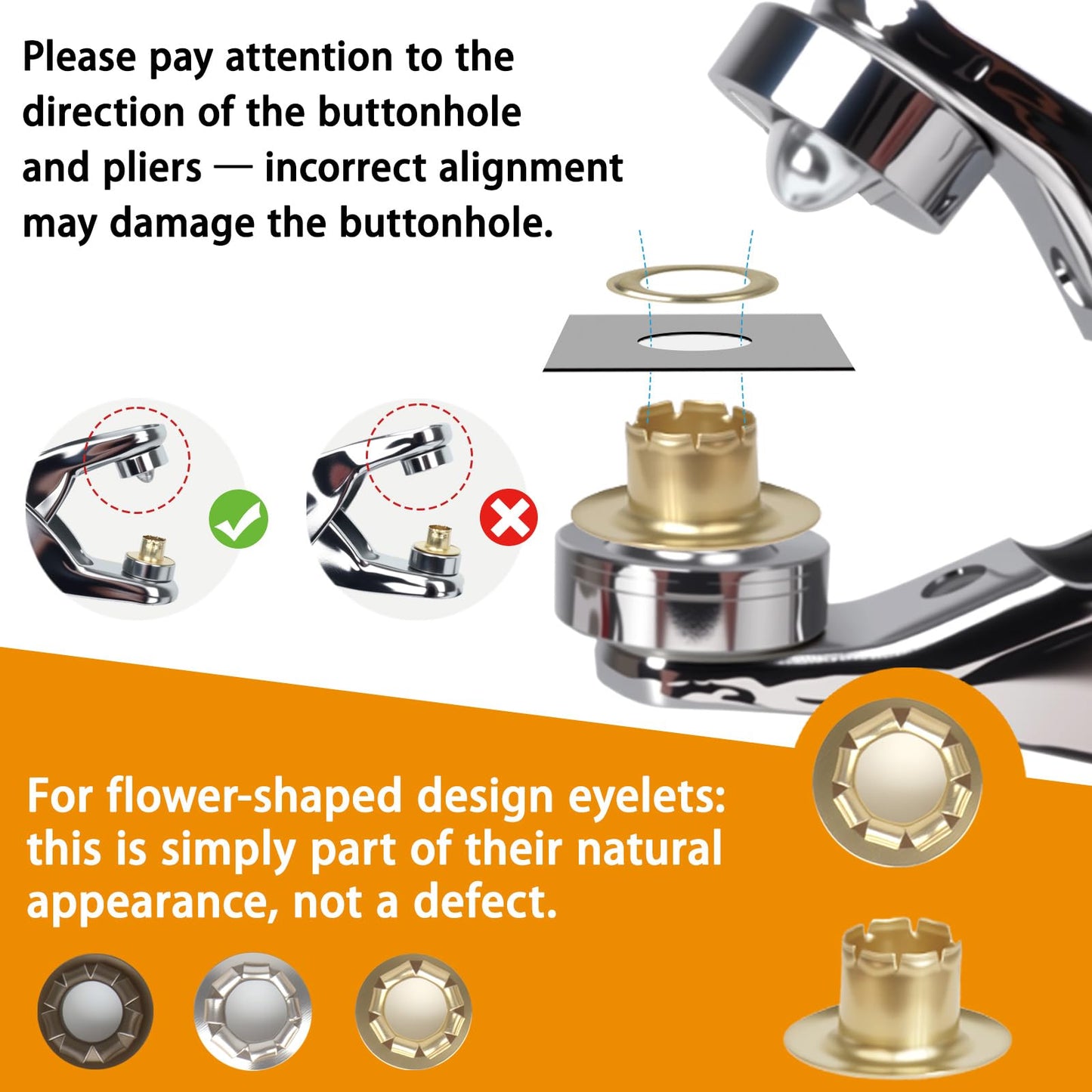 1203Pcs Grommet Tool Kit, 1/4 Inch 6mm(Inside Diameter) Grommet Eyelet Pliers Kit with 1200 Metal Eyelets with Washers(Gold, Silver and Copper), Eyelet Kit for Fabric, Leather, Shoes, Belt, Crafts