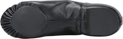 Linodes PU Leather Jazz Dance Shoes - Slip-On Style with Elastic for Kids | Toddler to Big Kid Sizes