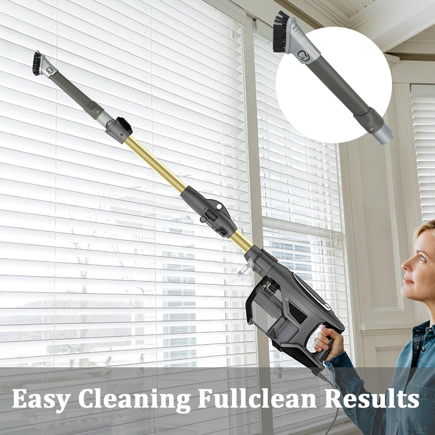 Crevice Duster Tool for Shark HV322 HV301 NV752 NV650 NV800 NV151 ZD201 LA502 AZ2001 HZ2002 Rotator/Rocket/Duoclean/APEX/Navigator Vacuum Cleaners Extended Reach Attachments Brush