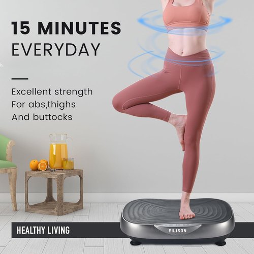 EILISON Glory Vibration Plate - Whole Body Workout Machine with 99 Adjustable Speeds | 350 lbs Capacity