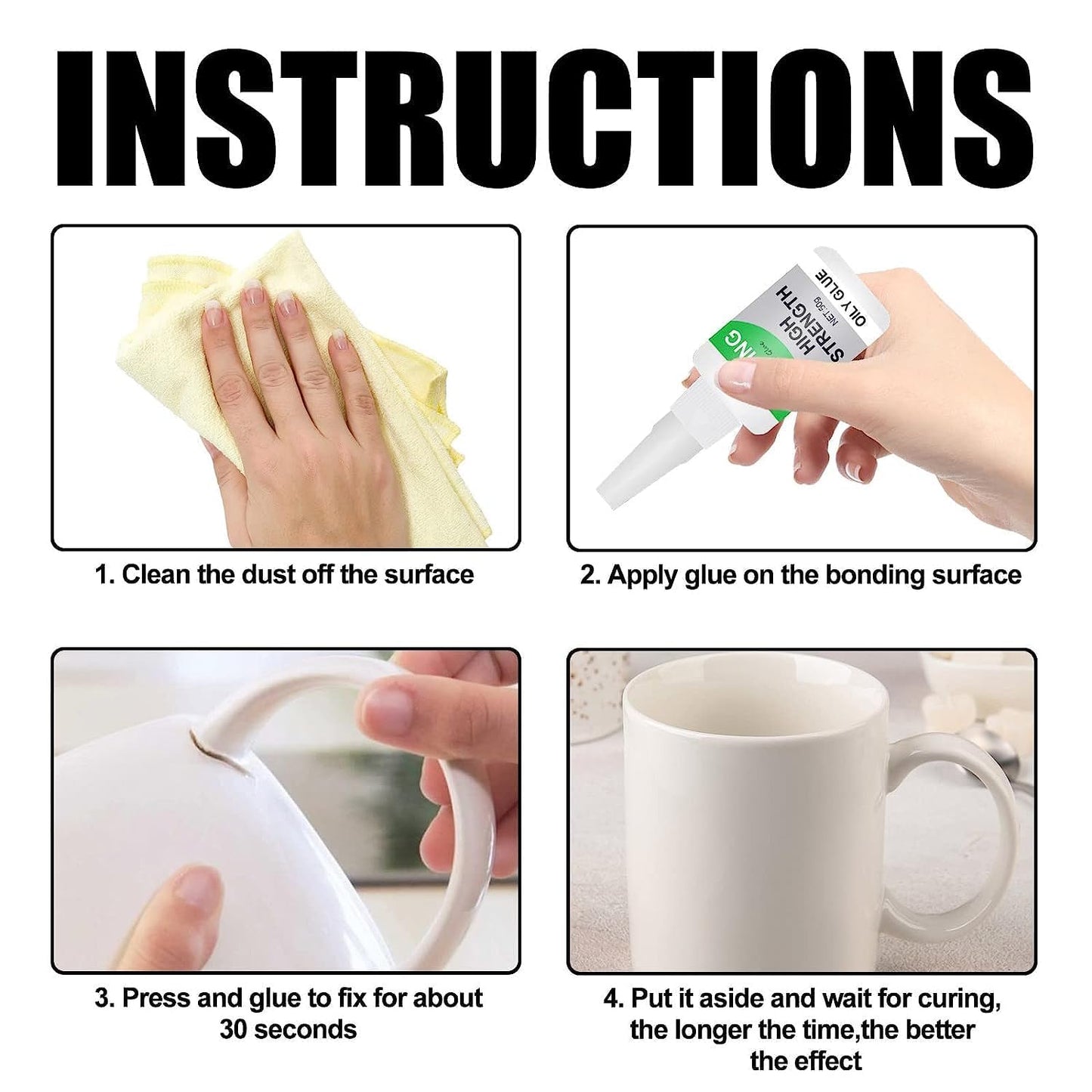 100ML Wood & Parquet Adhesive, Welding High-Strength Oily Glue, Universal Super Glue Gel, Instant Bonding, Instant Bonding, Waterproof Leak Sealing Materials,Lnvisible Waterproof Adhesive