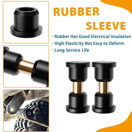 CLUBRALLY Golf Cart Standard Rear Leaf Springs with Bushing and Sleeve Kit (2 Set), Fit for 2004-UP Club Car Precedent & Tempo & Onward Electric Golf Carts, OEM#102509301/103742301