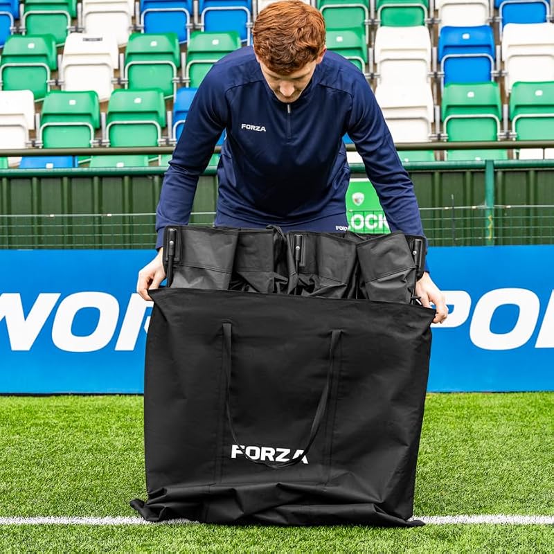10-Seater Portable Team Bench - Heavy Duty Steel Frame with Carry Bag