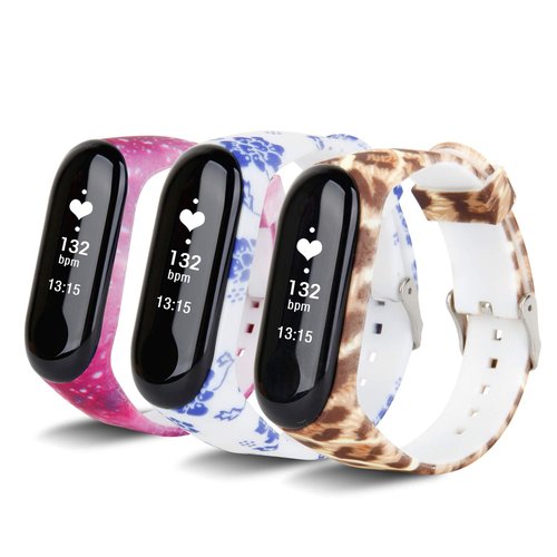 T-BLUER Colourful Replacement Band Strap Wirstband for Xiaomi Mi Band 3/Mi Band 4 Band Smart Bracelet Accessories(No Tracker)
