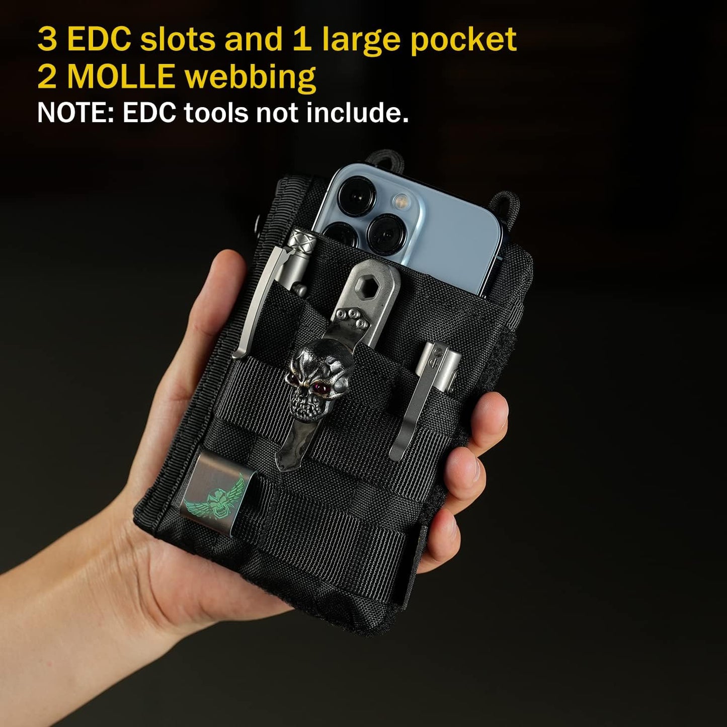 VIPERADE VE16 EDC Pouch - Versatile Pocket Organizer for Men | Multitool Wallet for Everyday Carry Gear