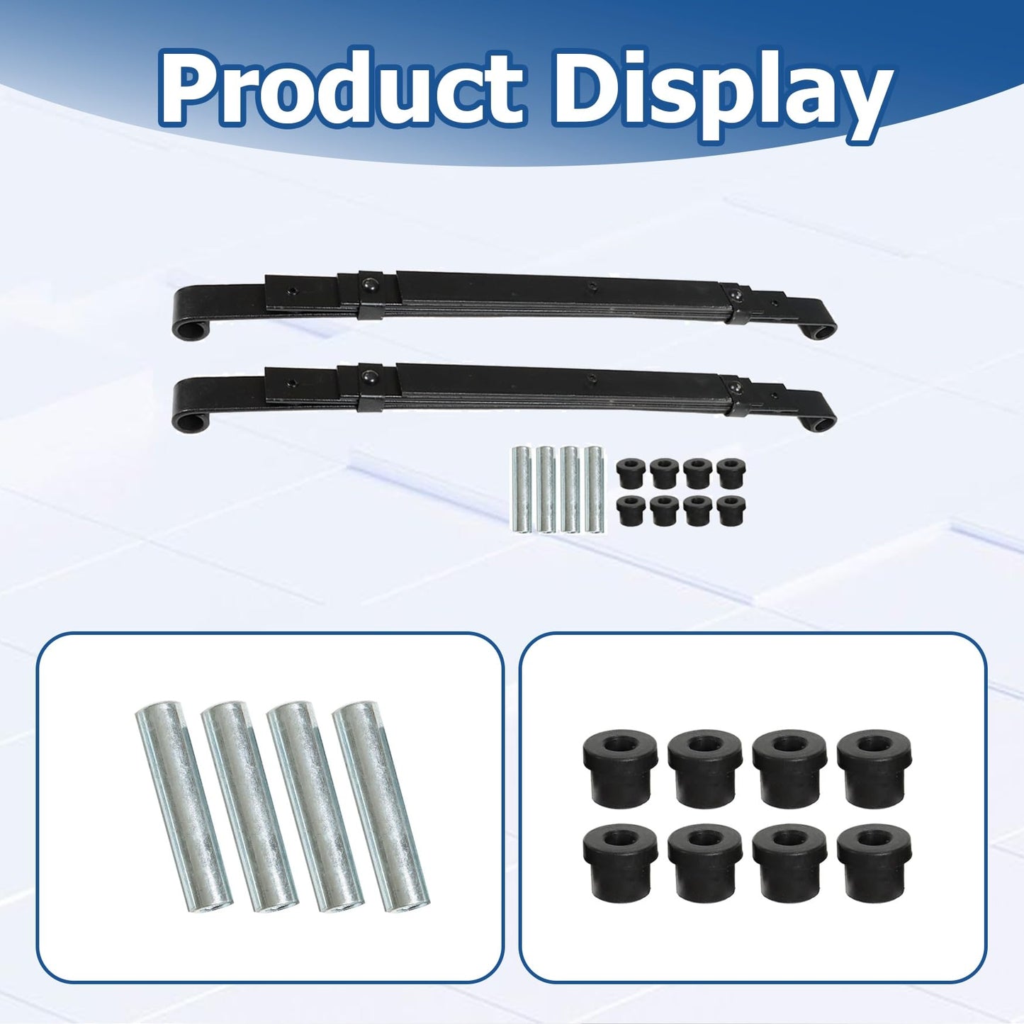 WFLNHB Heavy Duty Rear Leaf Springs Set of Club Car Replacement for Precedent (2004-up) Golf Cart
