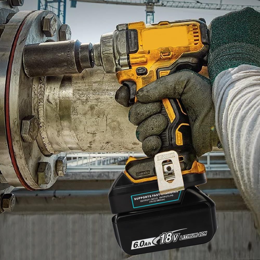 ZLWAWAOL MT20DL Battery Adapter Converter for MT to DW Battery, for BL1830 18V Lithium Batteries Convert to DW 20V DCB206 DCB204 DCB200 Battery for DW 20V Cordless Power Tools