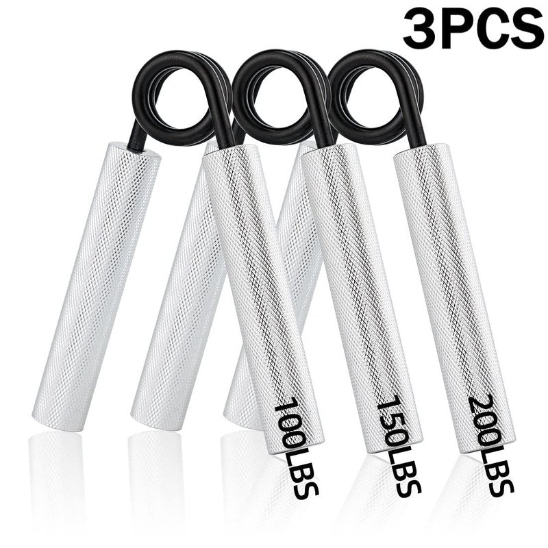 Xzyppci Metal Grip Strength Trainer 6pack,50-300LB Hand Gripper kit,Non-Slip Heavy-Duty Wrist Forearm Strengthener,Hand Grip Strengthener